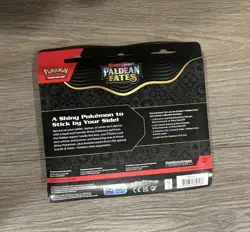 Pokemon TCG Paldean Fates Three Pack Booster Blister SEALED - Image 2