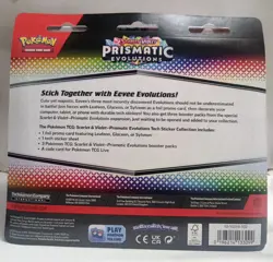 Pokemon Prismatic Evolutions Tech Sticker Collection Sealed Sylveon - Image 4