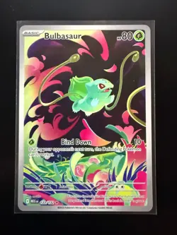 Pokemon TCG Bulbasaur Me01 Mega Evolution Holo Illustration Rare 133/132 NM - Image 1