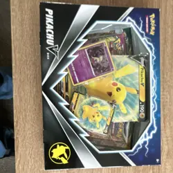 Pokemon Pikachu V Box English 4 Booster Packs Promo Card 2022 - Image 1