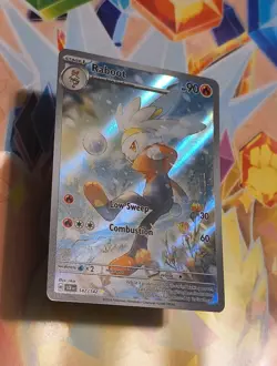 Pokemon TCG Raboot Stellar Crown Holo Illustration Rare Card 147/142 - Image 4