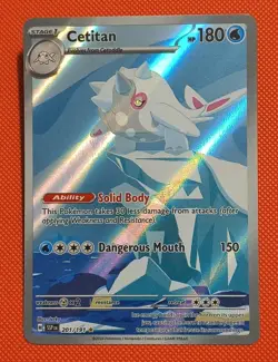 Pokemon TCG Cetitan Illustration Rare Card Surging Sparks 201/191 Mint Condition - Image 1