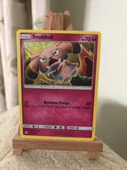 Pokemon Trading Card Game Snubbull Sun And Moon Base Set Card #90/149 - Image 1
