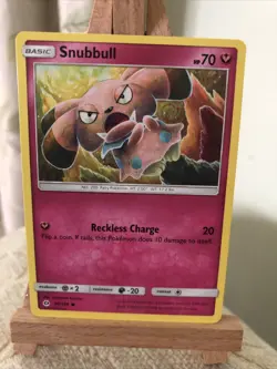 Pokemon Trading Card Game Snubbull Sun And Moon Base Set Card #90/149 - Image 2
