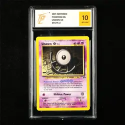 TQG 10 GEM MINT 2001 Pokemon ENG Unown [U] 51/75 U - Image 1