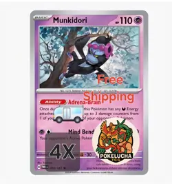 [4x Playset] Munkidori (095/167) - SV06: Twilight Masquerade (TWM) - Pokemon TCG - Image 1