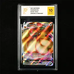 TQG 10 GEM MINT 2021 Pokemon ENG Eevee VMAX SWSH087 Promo - Image 1