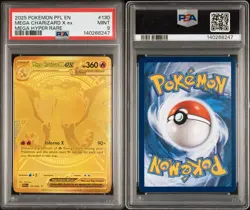 PSA 2025 Pokemon PFL EN Mega Charizard X ex Mega Hyper Rare #130 Mint 9 - Image 3