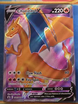 Charizard V SWSH050 Black Star Promo Full Art Ultra Rare Pokemon TCG UP - Image 1