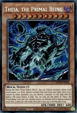 Yugioh! LP Theia, the Primal Being - MP24-EN148 - Prismatic Secret Rare - 1st Ed - Image 1