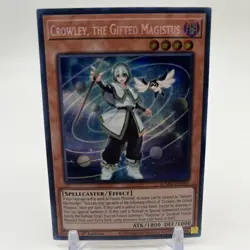 Crowley, The Gifted Magistus BLMM-EN044 - Secret Rare 1st Edition (NM) Yugioh - Image 1