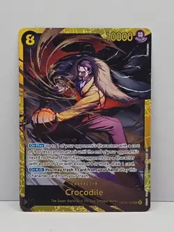 One Piece TCG English OP14-120 Crocodile SEC Foil NM - Image 1