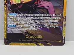 One Piece TCG English OP14-120 Crocodile SEC Foil NM - Image 4