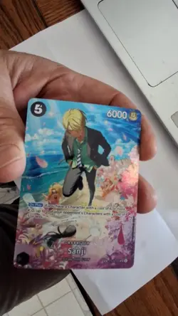 One Piece Card Game Sanji ST14-003 Super Rare SP English Edition - Image 2