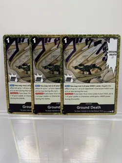 One Piece TCG Ground Death OP14-096 R NM X3 - Image 1