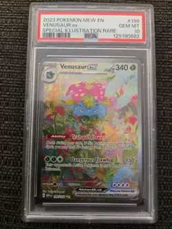 2023 POKEMON MEW EN-151 #198 VENUSAUR ex SPECIAL ILLUSTRATION RARE PSA 10 - Image 1