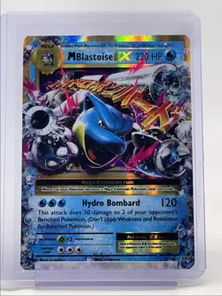 M BLASTOISE EX 2016 POKEMON XY EVOLUTIONS ULTRA RARE HOLO B 22/108 Q5404 - Image 1