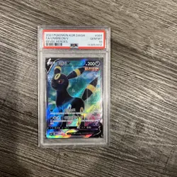 2021 Pokemon SWSH Evolving Skies Umbreon V Full Art #188/203 PSA 10 - Image 1