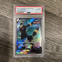 2021 Pokemon SWSH Evolving Skies Umbreon V Full Art #188/203 PSA 10 - Image 2
