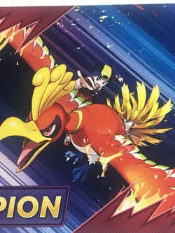 Pokemon Ethan's Ho-Oh League Cup Champion Playmat - Image 2