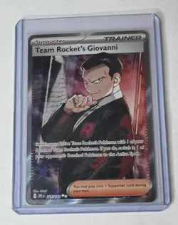 Team Rocket’s Giovanni 225/182 Pokemon Destined Rivals Full Art Trainer NM/M - Image 1