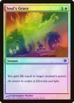 Soul's Grace FOIL Shards of Alara HEAVILY PLD White Common MAGIC CARD ABUGames - Image 1