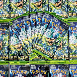 7(3+3+1)PACKS Pokemon TCG Cards 151+Mask of Change Booster Factory Sealed Korean - Image 5