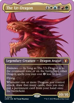 MTG English The Ur-Dragon (Borderless) NM Foil Commander Masters - Image 1