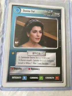 Star Trek CCG 1E WB95 DEANNA TROI Rare Card NEVER PLAYED - Image 1