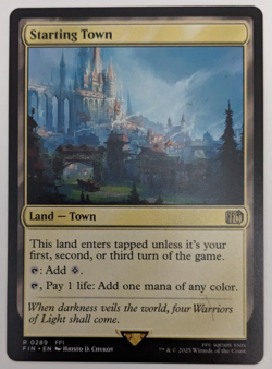 Starting Town (0289) FFI, Final Fantasy FIN, Magic MtG, Regular - NM!! - Image 1