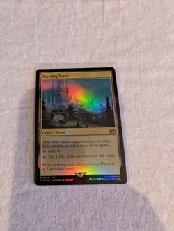Starting Town MTG Final Fantasy FOIL NM FIN 0289 Rare Land - Image 2