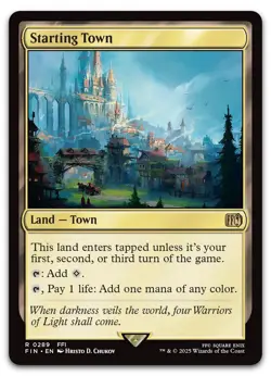 Starting Town #289 (NM) Final Fantasy FIN Magic MTG - Image 1