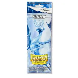 Dragon Shield Clear Perfect Fit Inner Sealable Sleeves 100 Ct [Set of 5] - Image 2