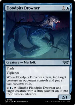 MTG Floodpits Drowner Normal NM Duskmourn: House of Horror Magic 59 - Image 1