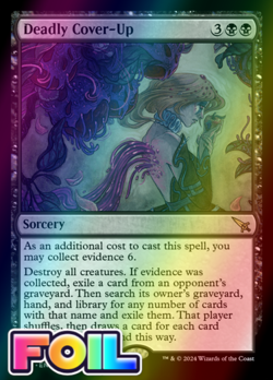 x1 Deadly Cover-Up MKM MTG 83 FOIL RARE M/NM 1x - Image 1