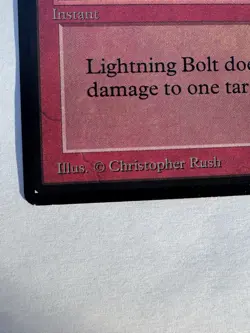 MTG Lightning Bolt - Beta Edition - Authentic - Vintage 1993 Magic the Gathering - Image 3