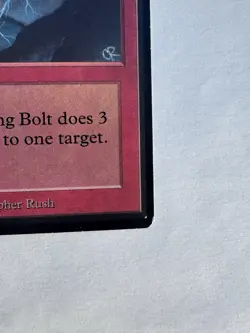 MTG Lightning Bolt - Beta Edition - Authentic - Vintage 1993 Magic the Gathering - Image 5