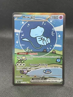 Pokemon TCG Paldean Fates Bubble Mew EX 232/091 Special Illustration Rare SIR NM - Image 1