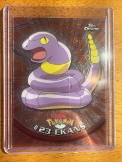 EKANS #23, Series 1 - 2000, Topps TV Animation Edition Chrome Pokemon Card - Image 1