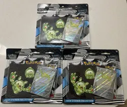 SEALED! 3x Pokemon Black Bolt SV10.5 3-Pack Tech Sticker Collection - Image 1