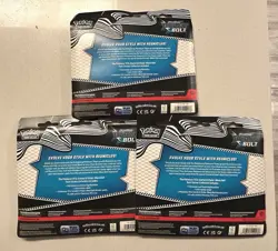 SEALED! 3x Pokemon Black Bolt SV10.5 3-Pack Tech Sticker Collection - Image 2