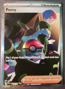 Penny Scarlet & Violet: Paldean Fates 239/091 Holo SIR Pokemon - Image 1