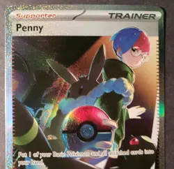 Penny Scarlet & Violet: Paldean Fates 239/091 Holo SIR Pokemon - Image 3