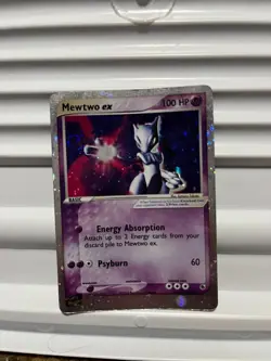 2003 Pokemon, EX Ruby & Sapphire, #101/109 Mewtwo EX, Holo Ultra Rare LP - Image 1