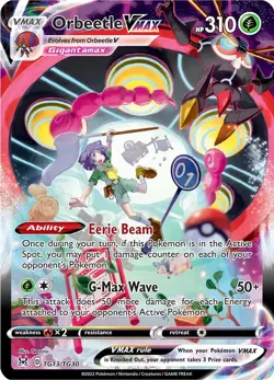 Orbeetle VMAX TG13/TG30 SWSH Lost Origin Trainer Gallery Ultra Rare Pokemon NM - Image 1