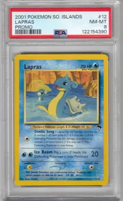 2001 POKEMON SOUTHERN ISLANDS PROMO #12 LAPRAS PSA 8 NEW SLAB !! - Image 1