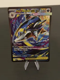 Mega Sharpedo EX 127/094 Me02: Phantasmal Flames Holo Pokemon TCG - Image 1