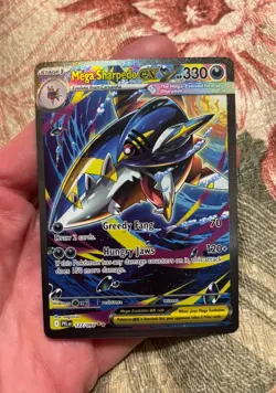Mega Sharpedo EX 127/094 Me02: Phantasmal Flames Holo Pokemon TCG - Image 1