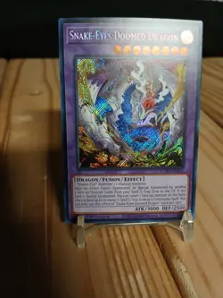 Yugioh! Snake-Eyes Doomed Dragon SUDA-EN035 Secret Rare 1st Edition NM ENG - Image 3