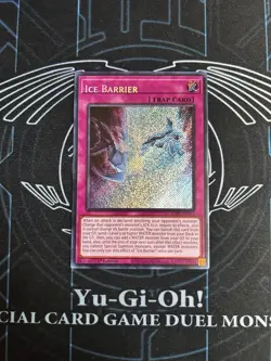 Yugioh Ice Barrier RA01-EN071 Secret Rare Name Shift Misprint Error - Image 1